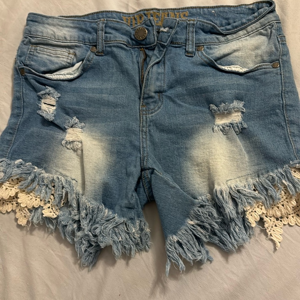 Cut-Off Fringe Shorts